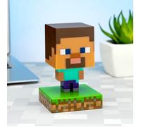 Lobcede.be Minecraft Steve Icon Light BDP, Super Bright Lamp for Minecraft Fans and Gamers, 11 cm Tall Powered by 2X AAA Batteries PP6594MCF