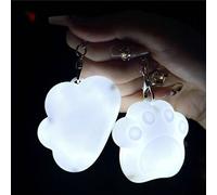 Lampe de nuit mini en forme de cœur avec capteur tactile rechargeable par USB - Lampe de sac à détection automatique, porte-clés de voyage portable, lampe à main en forme de cœur, de nuage de chat, co