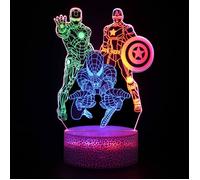 Lampe de nuit Spiderman 3D Veilleuse LED, avec Commande Tactile, Couleurs Changeantes et 3 Modes D'écla VEILLEUSE HORS PUERICULTURE