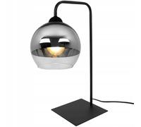 Lampe de chevet - Light-Home - Bergen 2330/LN35 - Métal et verre - Noir et chrome