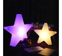 Lampe de paysage LED rechargeable avec télécommande, étanche IP65, motif étoiles créative, veilleuse d'ambiance 16 couleurs, décoration moderne
