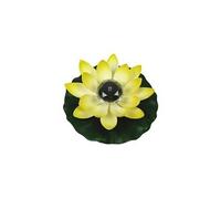 Lampe de piscine jardin d'étang fontaine flottante lumière fleur led à énergie solaire - jaune