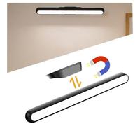 Lampe De Placard Lampe D'armoire Led Tactile Dimmable Avec Support Aimanté Angle Réglable 2500mah Batterie Rechargeable Usb Lumière Led Pour Armoire Placard Escalier Cuisine Couloir Gris