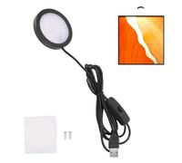 Lampe de Placard LED, Spot ultrafin USB 5 V Petite Lampe Ronde LED en Aluminium à Placer sous Un comptoir, avec câble de 1,5 m, pour Plafond, Chambre, Cuisine, vitrine à Bijoux
