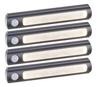 Lampe de placard sans fil à LED avec détecteur - 25 lm - Noir - x4 Noir G