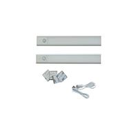 Lampe de placard sans fil - SUNMATIC - Lot de 2 30 cm - Détecteur PIR 120° - Rechargeable USB-C - 3 couleurs dimmables