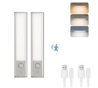 Lampe de Placard - SUNMATIC - Lot de 2 - LED - Détecteur de Mouvement - Rechargeable USB-C