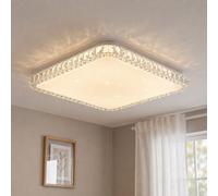 Lampe d'éclairage de plafond à LED cristaux effet ciel étoilé Globo 41339-24