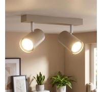 Plafonnier LED Plafonnier de cuisine 2 flammes sable pivotant L 26 cm