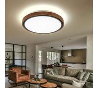 Globo Lighting Bruno plafonnier 1x12 W noir-bois-opale 41764-12