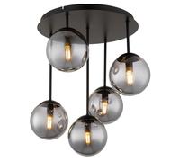 Lampe de plafond Lampe de salon 5 flammes Anthracite Métal H 51 cm