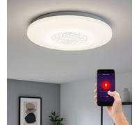 Lampe De Plafond Lampe De Salon CCT App Dimmable Ronde Blanche Smart LED [EEK: Nicht bewertet]
