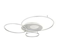 Lampe de plafond Lampe de salon Dimmable Argent Aluminium H 13 cm