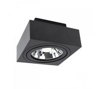Lampe De Plafond Mirora Noire 14,5Cm Max. 35W GU10 AR111 Orientable