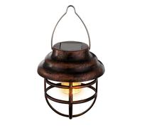 Lampe de plafond pendule extérieure solaire à LED rétro Cage Lanterne Jardin Patio Lumière Suspendue