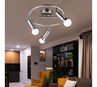 Lampe De Plafond Spot Lampe Plafonnier Réglable LED Lampe De Chambre Chromé