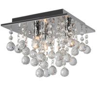 Lampe De Plafond Toolight App404-4C Plafonnier Gris 25 X 25 X 19,8 Cm