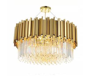 Lampe De Plafond Toolight App601-C Plafonnier Or 38 X 38 X 13,5 Cm