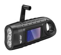 Lampe de poche LED à énergie solaire portable pour tente à manivelle dynamo Camping pour extérieur Lanterne alpinisme