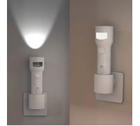 Lampe de Poche Rechargeable, 3 Modes, 350 mAh, Lampe Torche LED, Veilleuse Avec Détecteur de Mouvement