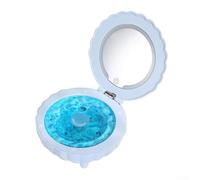 Lampe de projecteur Galaxy en forme de coque avec lecteur de musique BT et sons apaisants pour chambre d'enfant - Lumière d'ambiance réglable 12 x 6 cm