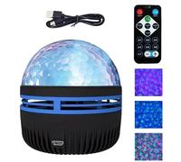 Lampe De Projection De Galaxie D', Projecteur De Ci-el Étoilé LED pour Enfant, Projecteur LED De Vagues D'océan, Veilleuse avec Télécommande pour La Décoration De Chambre d'enfant