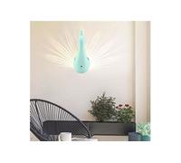 Lampe de Projection E Forme Paon Décoration Maison Avec Télécommande USB (Vert)