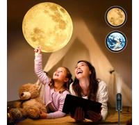 Lampe de projection led terre et lune
