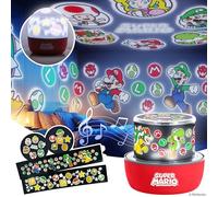 Lampe de projection Super Mario - Lampe de projecteur sous licence officielle Nintendo avec scènes interchangeables et éclairage d'ambiance, 3 modes d'éclairage, décoration de salle de jeux Paladone