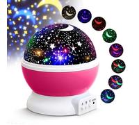 Lampe de Projection Veilleuse Bébé Etoile Projection Lumière Enfant Lampe Chevet Avec 360 Degrés De LED Pour Cadeau Bébé Anniver