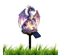 Lampe de rue solaire en forme de dragon effrayant pour Halloween