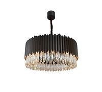 Lampe de Salon Au Design Créatif Et Original, Lustre En Cristal Luxueux, Douille E14, Style Nordique Postmoderne, Idéale Pour La Chambre, La Villa Ou La Salle À Manger - Noir. 80 X 30 Cm/Noir./50*30Cm