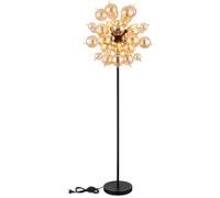Globo Lighting Udo lampadaire 6x25 W noir-doré-ambre 15633SA
