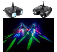 Lampe de Scène,Jeux de lumière Soirée - LED Disco Eclairage DJ spot Soirée Contrôle Sonore 128 LED