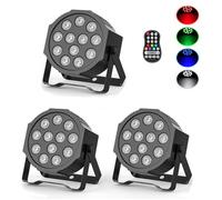 Lampe de Scène LED Mobile RGBW -UKING-12 LEDs- PACK DE 3-Jeux de Lumières DJ |Autonomie 6.5h |DMX512 |Spectacles, Mariages & Fêtes