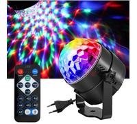 Lampe de Scène pour Disco, LED Commande Sonore Jeux de Lumière Disco Projecteur Effet Spot DJ Éclairage Ampoule Boule Cristal E 154