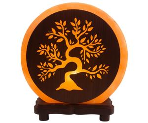 Lampe de Sel Himalaya ronde Arbre de Vie