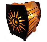 Lampe de Sel Panier Lune & Etoile