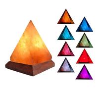 Lampe de sel pyramide - PZCC - Pyramide - LED multicolore - Alimentation USB - Intérieur