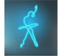 Lampe De Signalisation Ballerine Danse Enseigne Néon pour Club De Ballet Décoration Murale Maison Chambre Salle De Danse Fête Lampes Décoratives, B