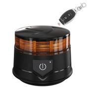 Lampe de signalisation LED sans fil rotative de 14 W avec télécommande, aimant et ventouse pour le dépannage