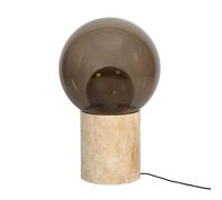 Lampe de sol Boule High socle travertine H x Ø 82.5x52cm