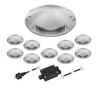 Lampe de sol LED RUNDA pour l'extérieur IP67 2 flammes aluminium rond 70mm Ø