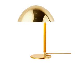 Lampe de table 9209 H x Ø 37x25.6cm/golden textile cable/frame bamboo untreated