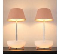 Lampe de table LED rechargeable Touchdimmer Lampe de table Réglable en hauteur Bras télescopique Lampe de chevet pêche Touch, USB, 1W 100Lm blanc chaud, DxH 11,8x22,5 cm, 2 pièces