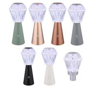 Lampe de table à LED cristal Rehausse bouteille Lampe décorative Changement de couleur Lampe de table tactile, batterie USB, fonction mémoire, RGBW 0,6W 15Lm Grün