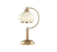 Lampe de table Alfa Astoria dorée métal/verre E27 60W