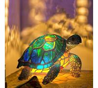 Lampe De Table Animaux 3D Série De Lampes En Vitrail Lampes De Table Animaux Vintage Pour Le Salon Veilleuse Créative Animaux Amants Décoration De La Maison Cadeaux Créatifs De Noël 2023 (Tortue)