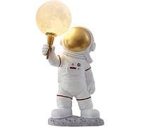 Lampe de Table Astronaute, Abat-Jour 3D en Forme de Lune, Applique Murale créative en résine, veilleuse pour Salon, Chambre à Coucher, Couloir de Chevet, Lampe Murale C