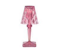 Kartell Lampe de table Battery sans fil rechargeable LED H 30 cm Rose pastel